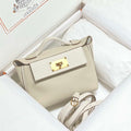 Hermes Mini Kelly 2424 Leather 21cm H230264 White - Default Title - View 1