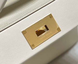 Hermes Mini Kelly 2424 Leather 21cm H230264 White - Default Title - View 5