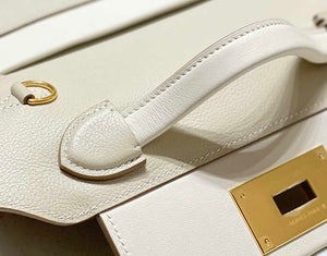 Hermes Mini Kelly 2424 Leather 21cm H230264 White - Default Title - View 6