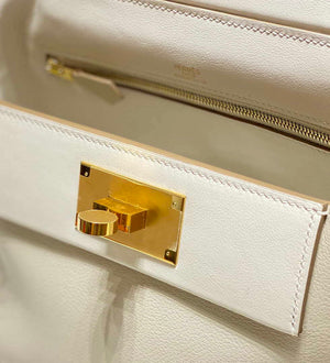 Hermes Mini Kelly 2424 Leather 21cm H230264 White - Default Title - View 8