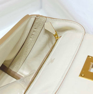 Hermes Mini Kelly 2424 Leather 21cm H230264 White - Default Title - View 9
