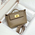 Hermes Mini Kelly 2424 Leather 21cm H230265 Elephant gray - Default Title - View 1