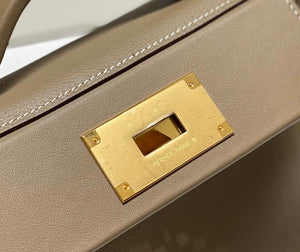 Hermes Mini Kelly 2424 Leather 21cm H230265 Elephant gray - Default Title - View 5