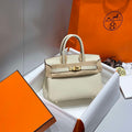 Hermes Mini Birkin Designer Tote Bag Togo Leather 20CM H28401 - Default Title - View 1