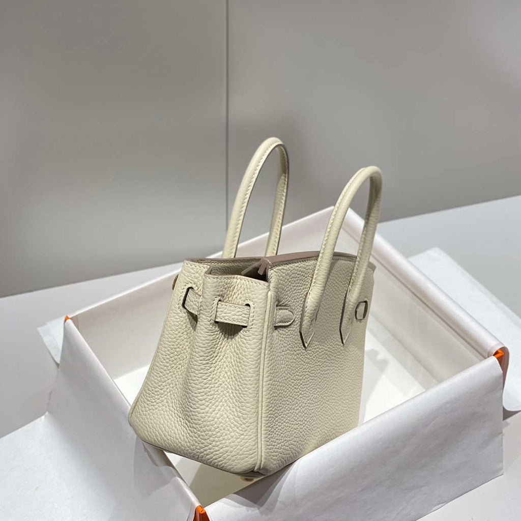 Hermes Mini Birkin Designer Tote Bag Togo Leather 20CM H28401