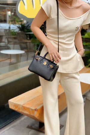 Hermes Mini Birkin Designer Tote Bag Togo Leather 20CM H28404 - Default Title - View 3