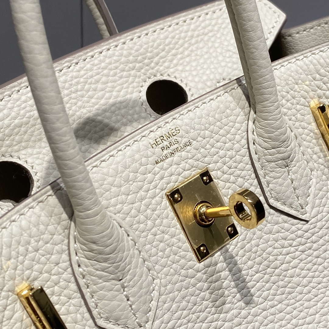 Hermes Mini Birkin Designer Tote Bag Togo Leather 20CM H28401