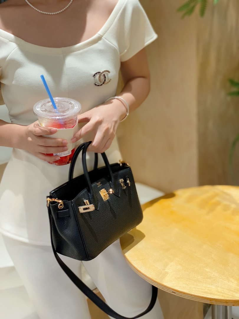 Hermes Mini Birkin Designer Tote Bag Togo Leather 20CM H28404