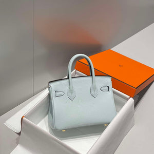 Hermes Mini Birkin Designer Tote Bag Togo Leather 20CM H28402 - Default Title - View 3