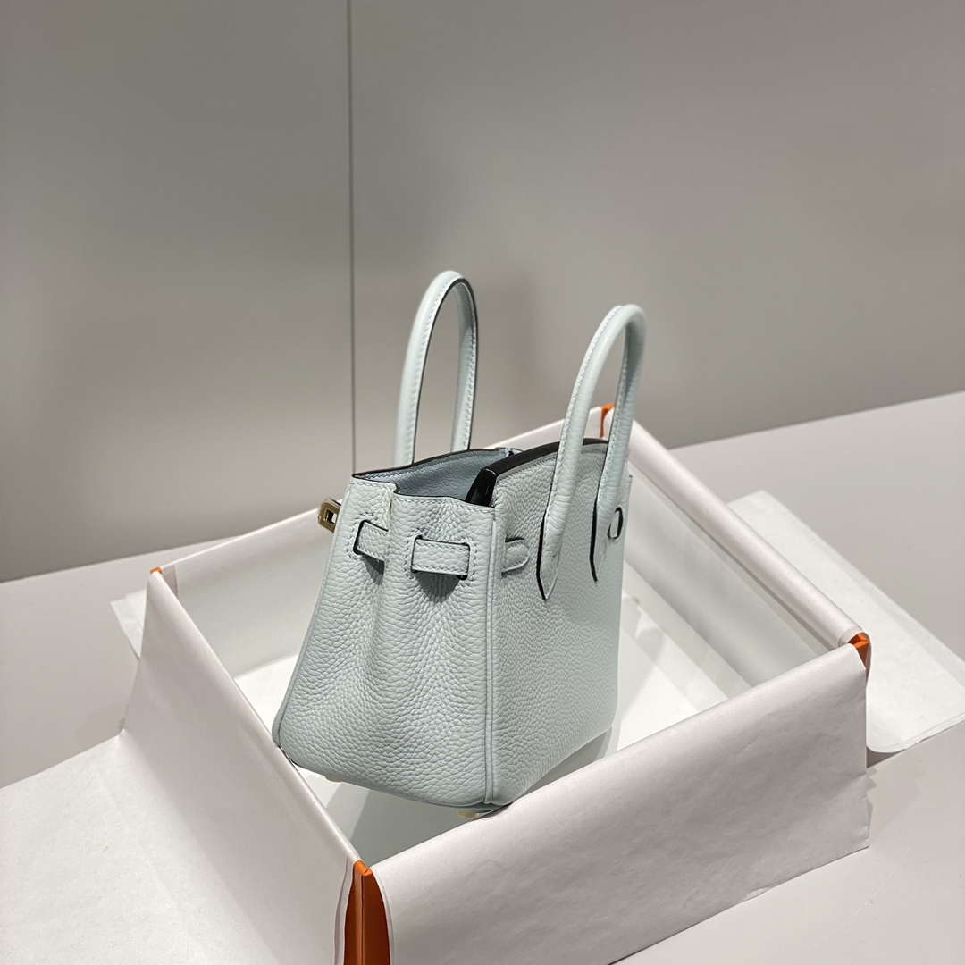 Hermes Mini Birkin Designer Tote Bag Togo Leather 20CM H28402