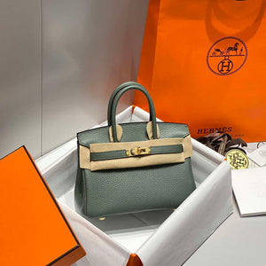 Hermes Mini Birkin Designer Tote Bag Togo Leather 20CM H28403 - Default Title - View 1