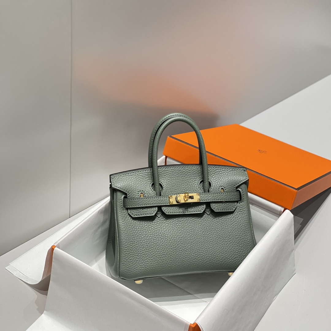 Hermes Mini Birkin Designer Tote Bag Togo Leather 20CM H28403