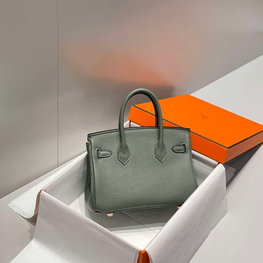 Hermes Mini Birkin Designer Tote Bag Togo Leather 20CM H28403