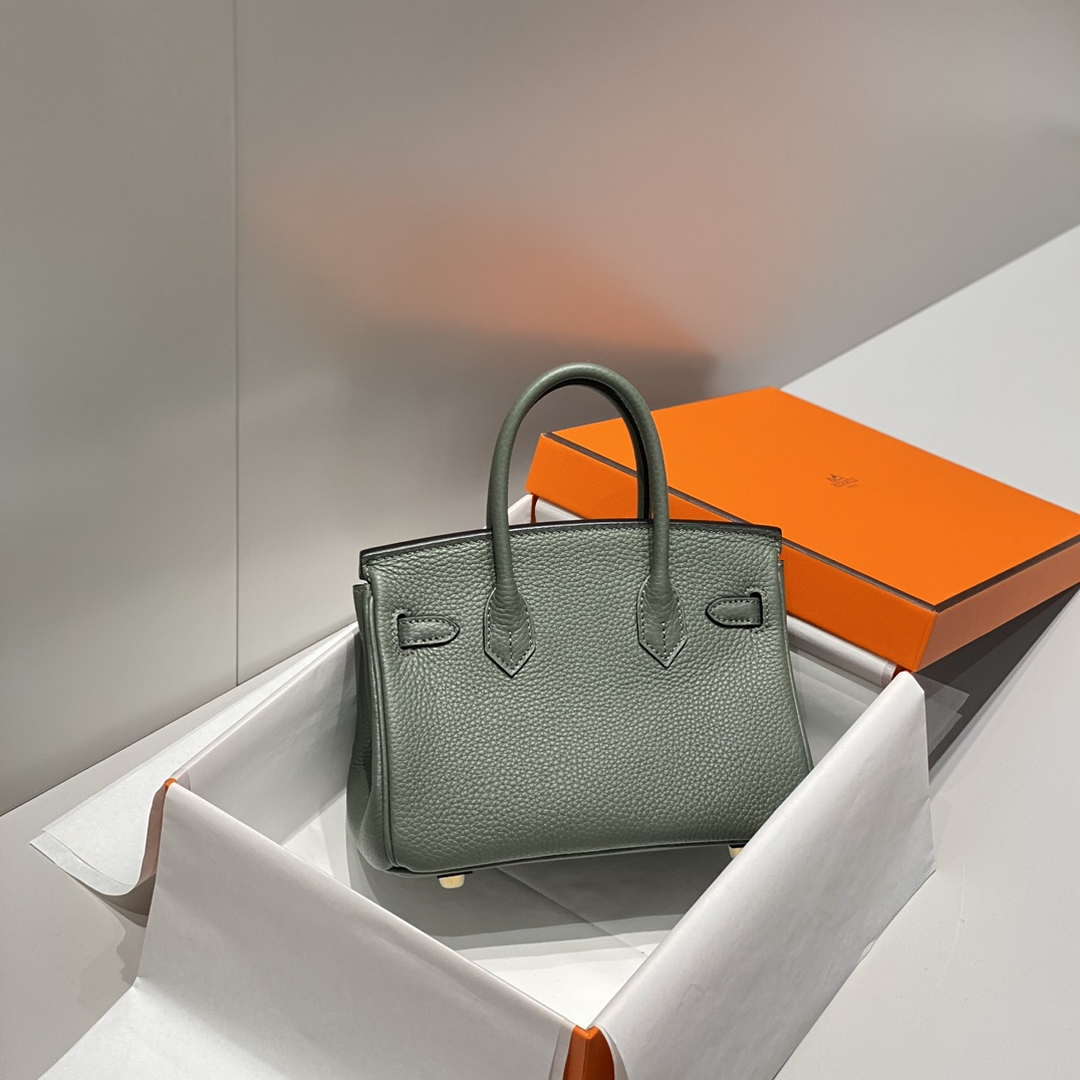 Hermes Mini Birkin Designer Tote Bag Togo Leather 20CM H28403