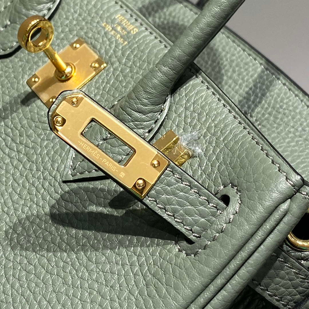 Hermes Mini Birkin Designer Tote Bag Togo Leather 20CM H28403