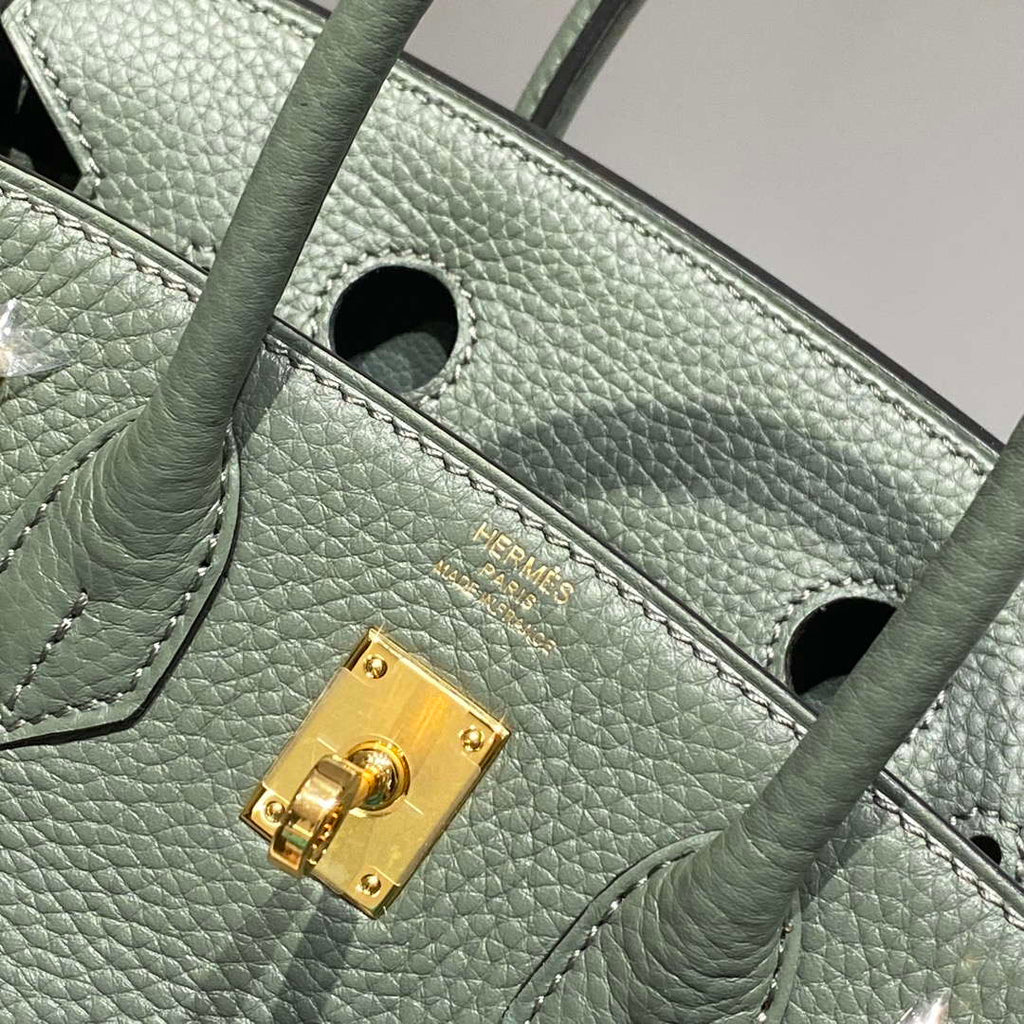 Hermes Mini Birkin Designer Tote Bag Togo Leather 20CM H28403