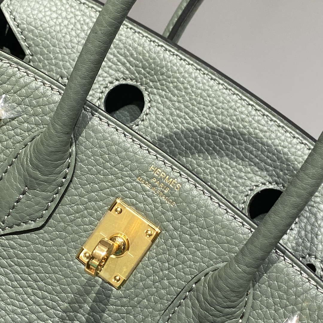 Hermes Mini Birkin Designer Tote Bag Togo Leather 20CM H28403