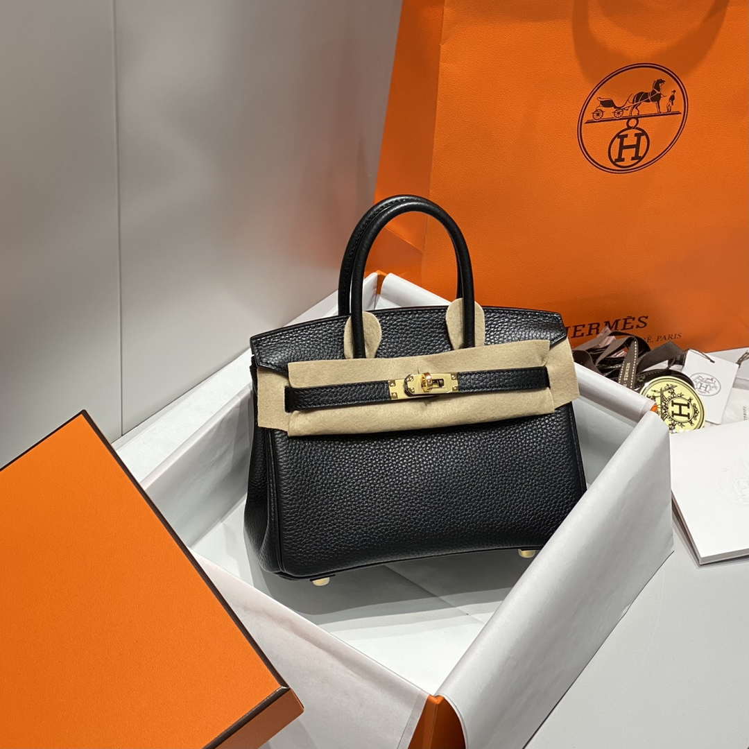 Hermes Mini Birkin Designer Tote Bag Togo Leather 20CM H28404