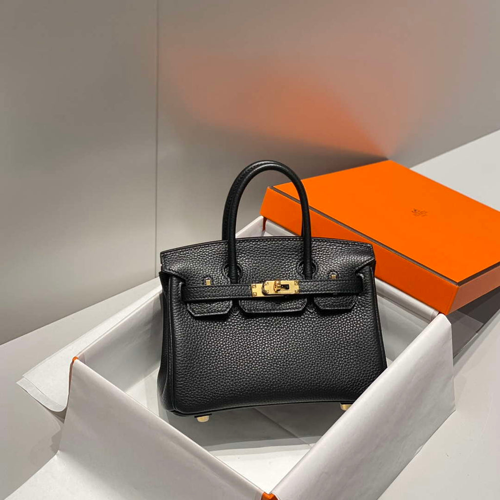 Hermes Mini Birkin Designer Tote Bag Togo Leather 20CM H28404