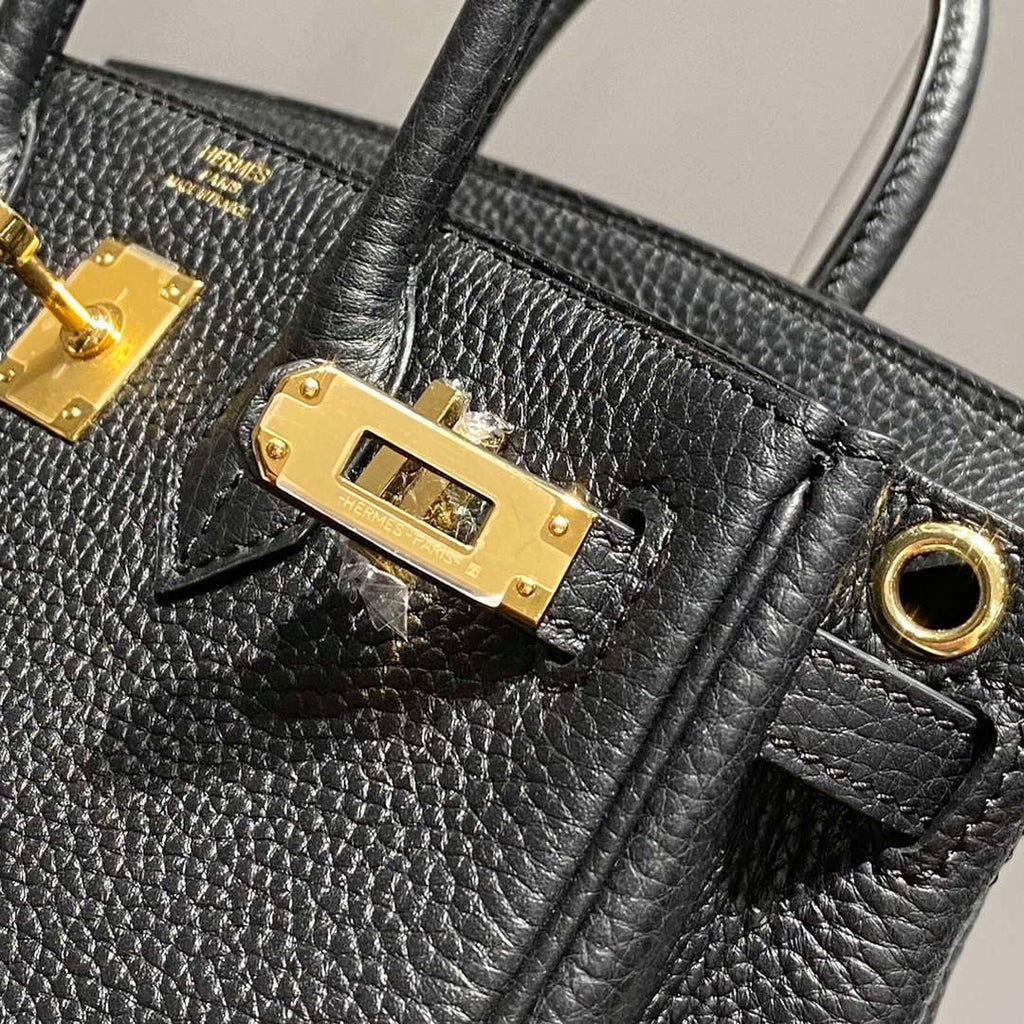 Hermes Mini Birkin Designer Tote Bag Togo Leather 20CM H28404