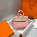 Hermes Mini Birkin Designer Tote Bag Togo Leather 20CM H28405 - Default Title - View 1
