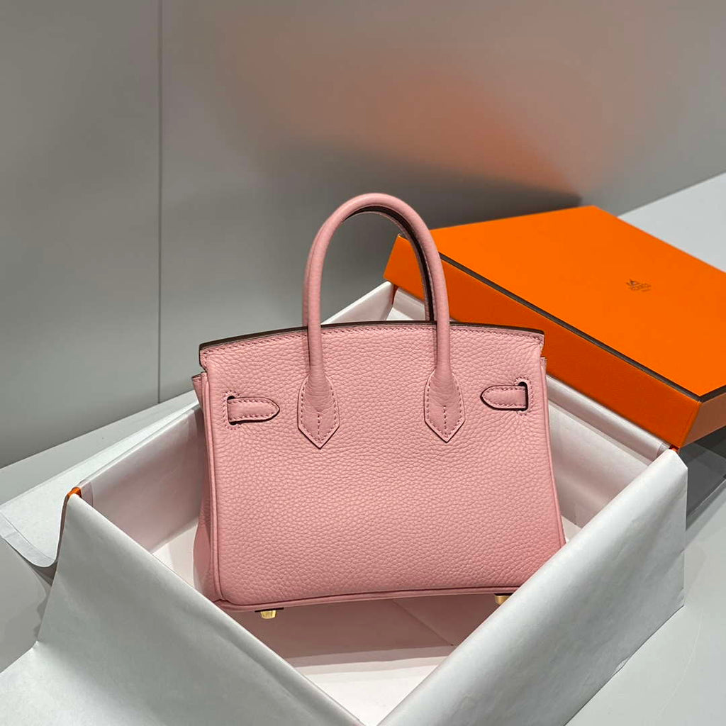 Hermes Mini Birkin Designer Tote Bag Togo Leather 20CM H28405