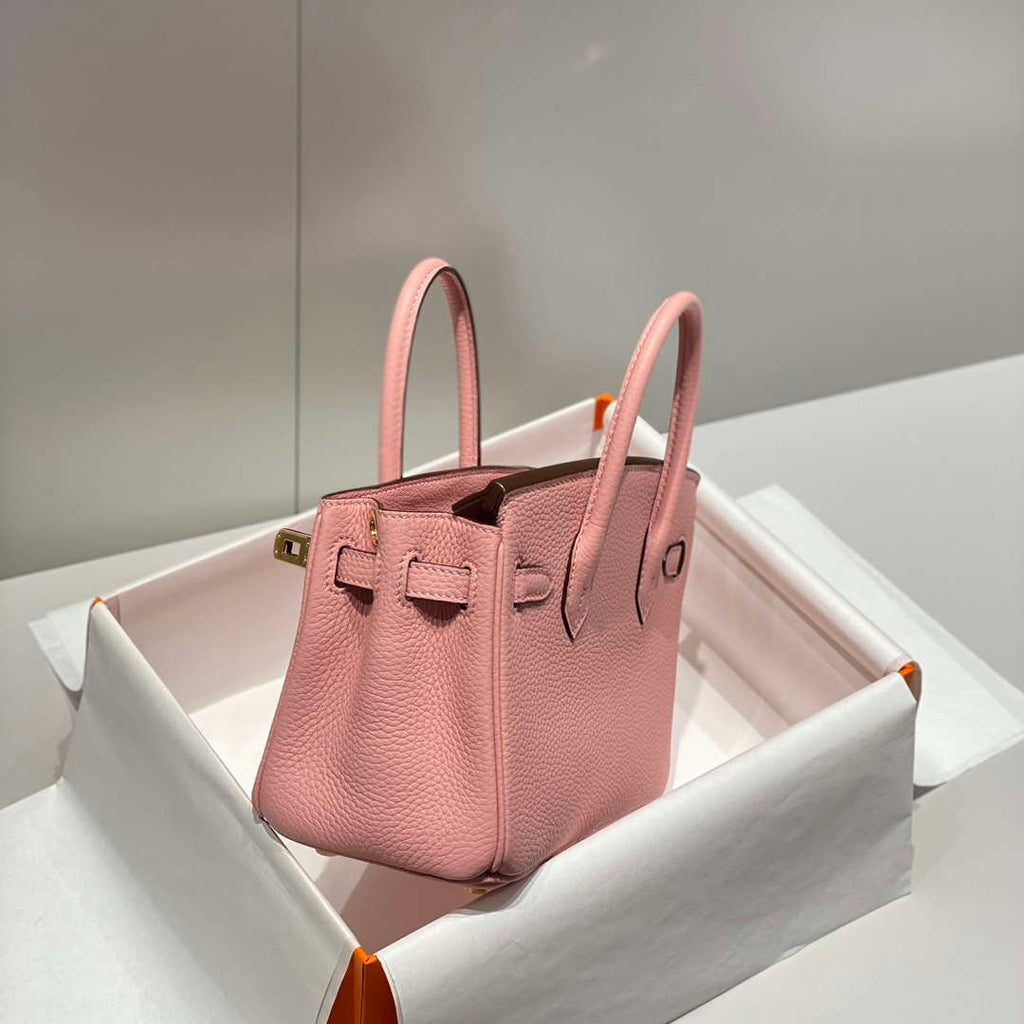 Hermes Mini Birkin Designer Tote Bag Togo Leather 20CM H28405