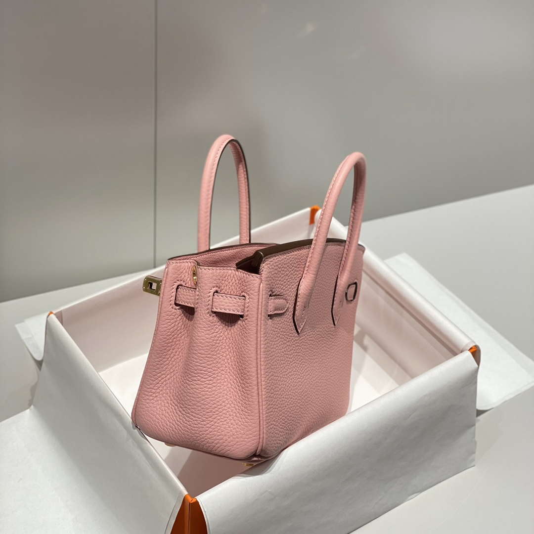 Hermes Mini Birkin Designer Tote Bag Togo Leather 20CM H28405