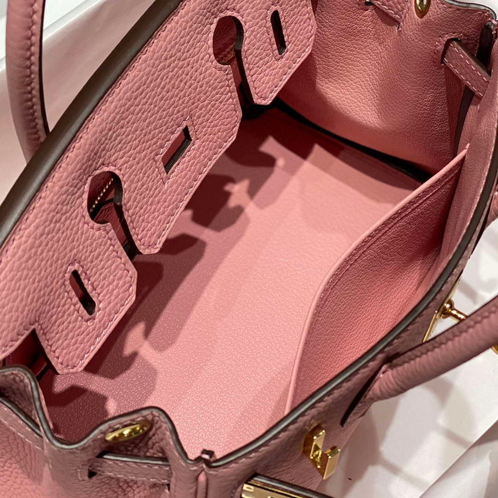 Hermes Mini Birkin Designer Tote Bag Togo Leather 20CM H28405
