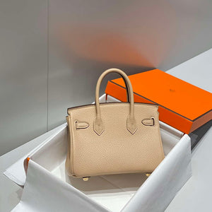 Hermes Mini Birkin Designer Tote Bag Togo Leather 20CM H28406 - Default Title - View 4