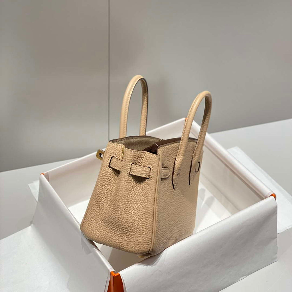 Hermes Mini Birkin Designer Tote Bag Togo Leather 20CM H28406