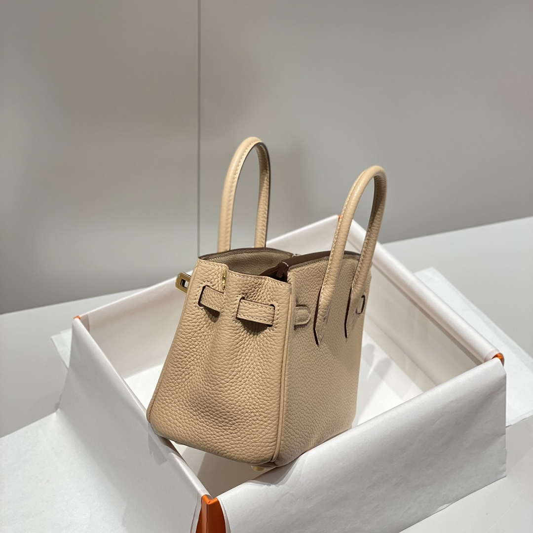 Hermes Mini Birkin Designer Tote Bag Togo Leather 20CM H28406