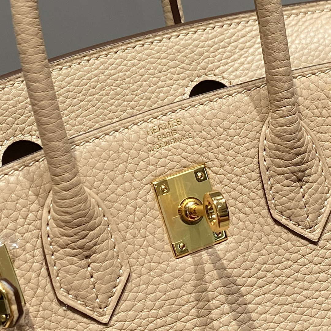 Hermes Mini Birkin Designer Tote Bag Togo Leather 20CM H28406