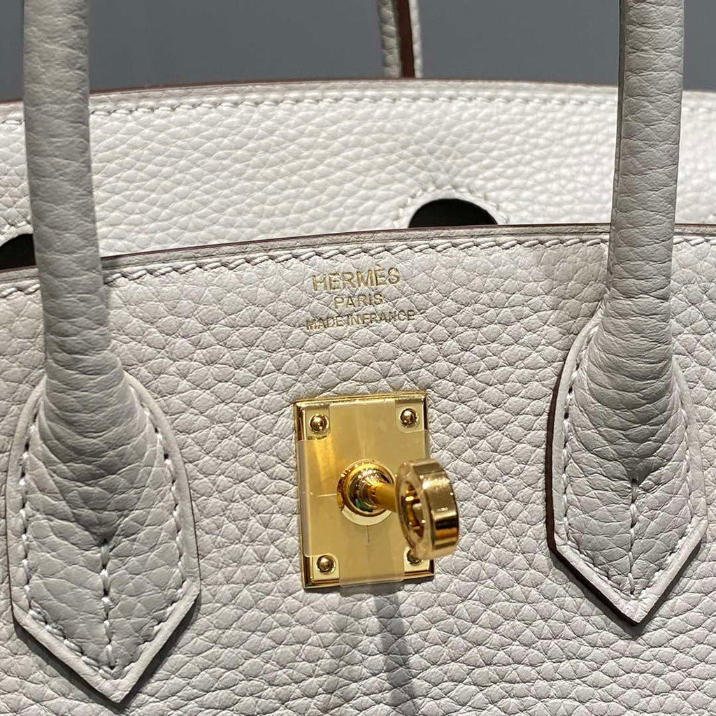 Hermes Mini Birkin Designer Tote Bag Togo Leather 20CM H28407