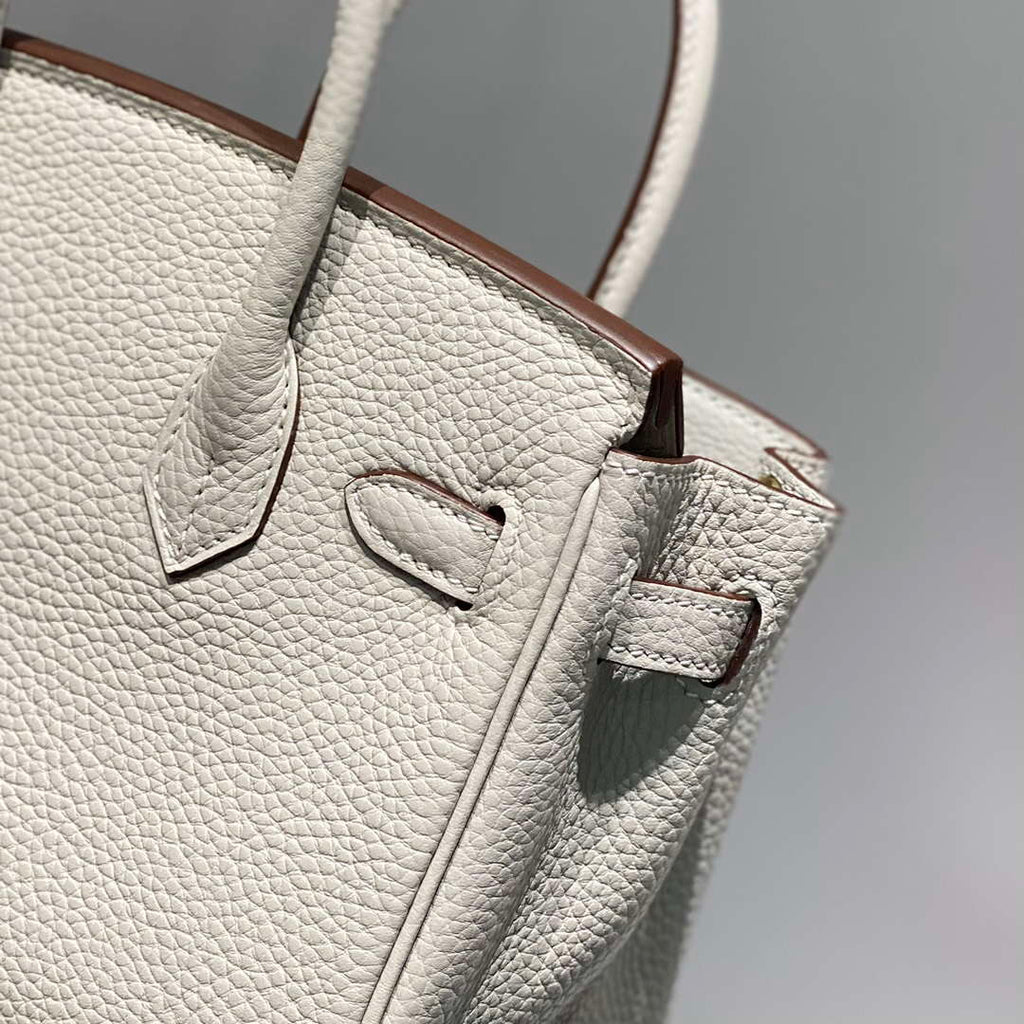 Hermes Mini Birkin Designer Tote Bag Togo Leather 20CM H28407