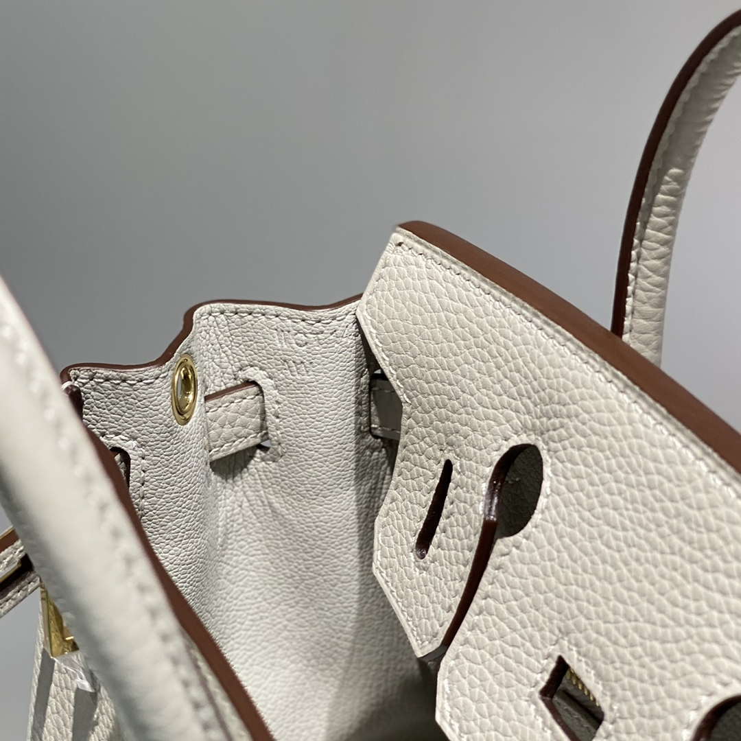 Hermes Mini Birkin Designer Tote Bag Togo Leather 20CM H28407