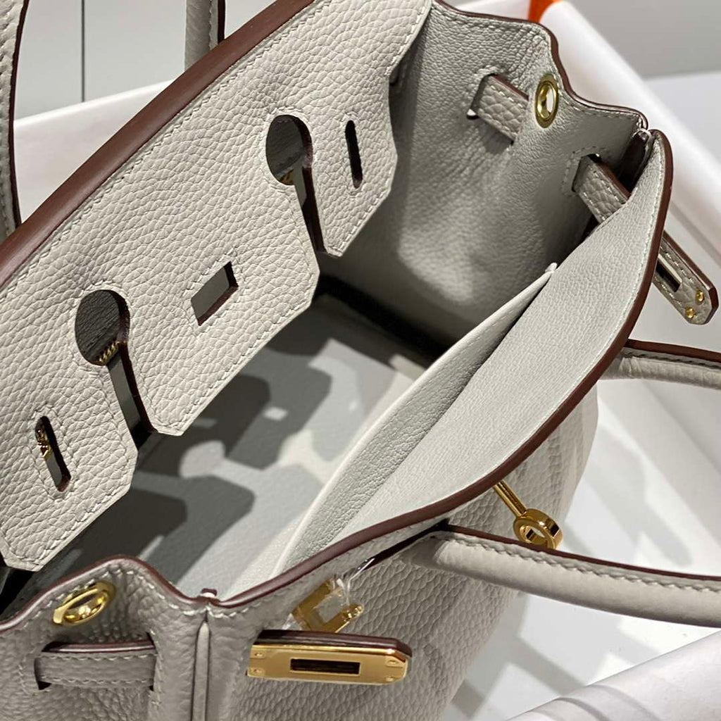 Hermes Mini Birkin Designer Tote Bag Togo Leather 20CM H28407