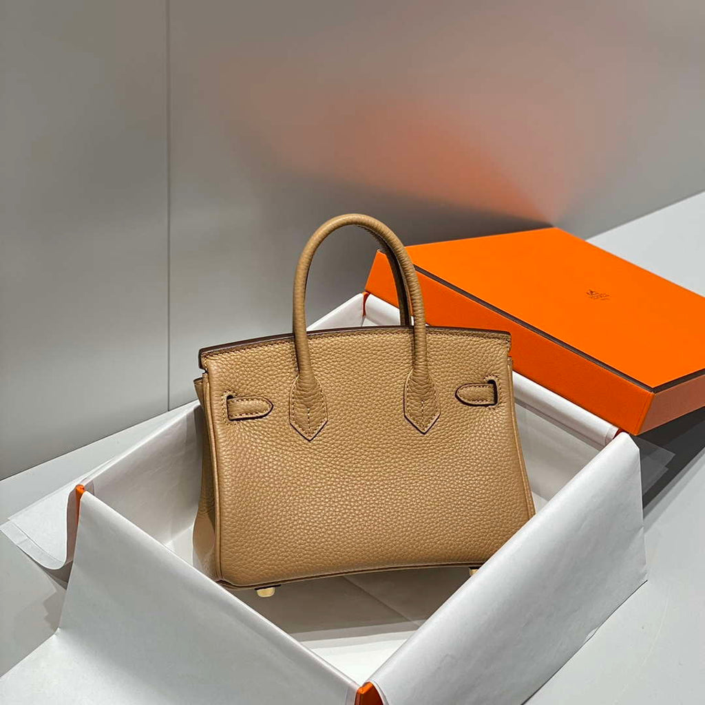 Hermes Mini Birkin Designer Tote Bag Togo Leather 20CM H28408