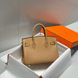 Hermes Mini Birkin Designer Tote Bag Togo Leather 20CM H28408 - Default Title - View 3