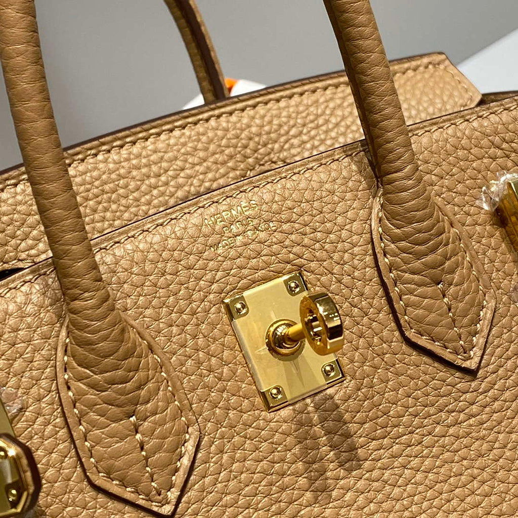 Hermes Mini Birkin Designer Tote Bag Togo Leather 20CM H28408
