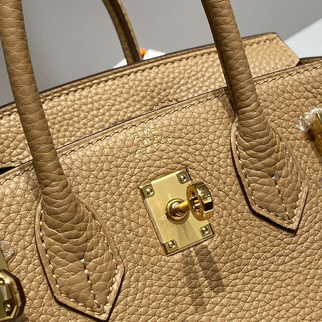 Hermes Mini Birkin Designer Tote Bag Togo Leather 20CM H28408