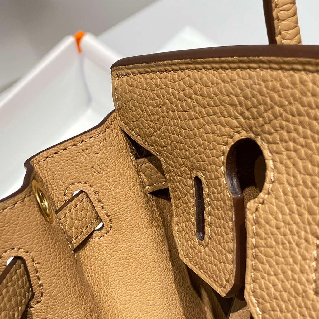 Hermes Mini Birkin Designer Tote Bag Togo Leather 20CM H28408