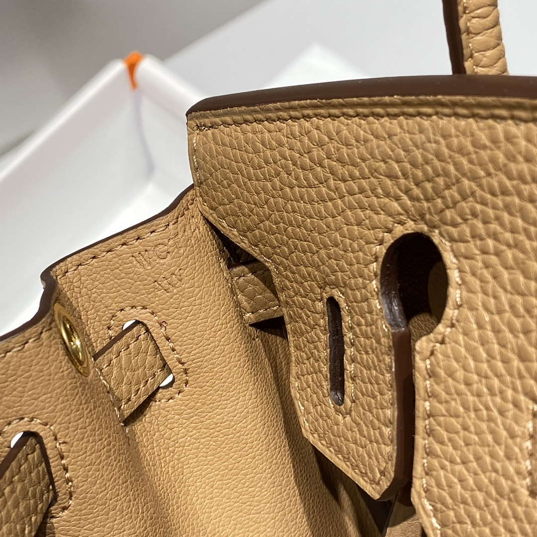 Hermes Mini Birkin Designer Tote Bag Togo Leather 20CM H28408