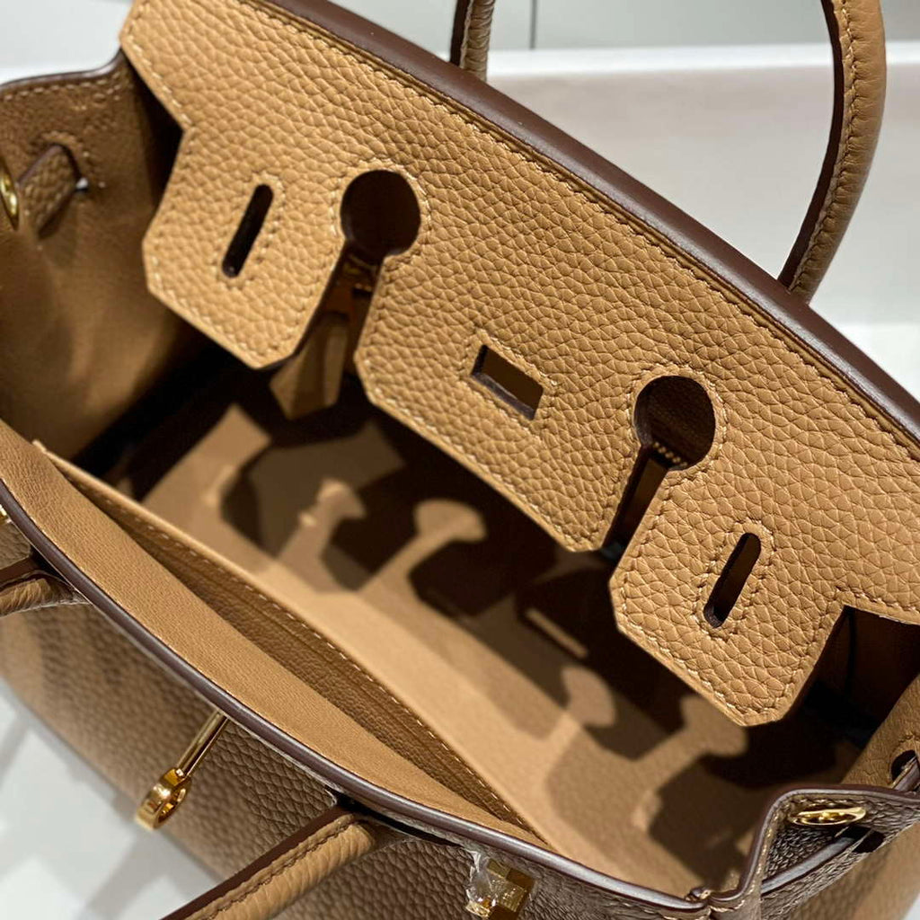 Hermes Mini Birkin Designer Tote Bag Togo Leather 20CM H28408