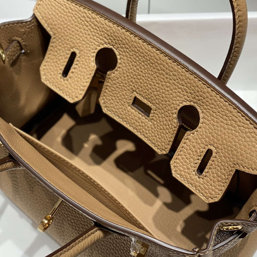 Hermes Mini Birkin Designer Tote Bag Togo Leather 20CM H28408