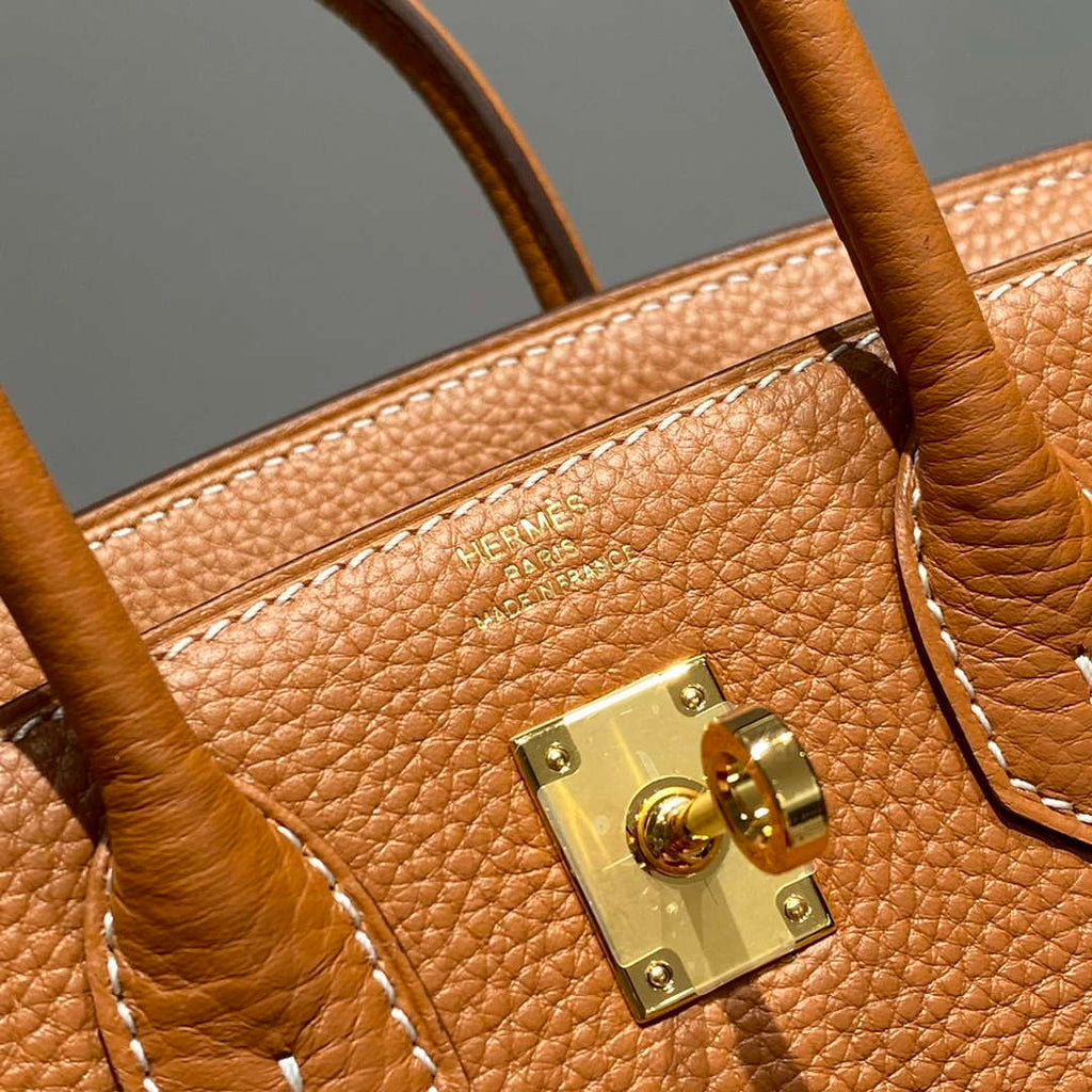 Hermes Mini Birkin Designer Tote Bag Togo Leather 20CM H28409