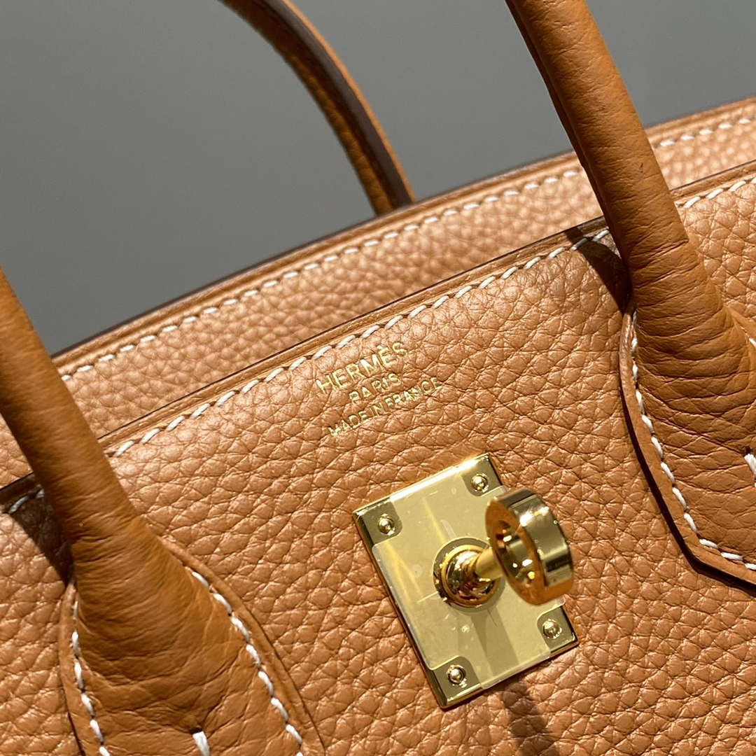 Hermes Mini Birkin Designer Tote Bag Togo Leather 20CM H28409