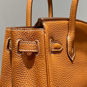 Hermes Mini Birkin Designer Tote Bag Togo Leather 20CM H28409 - Default Title - View 7