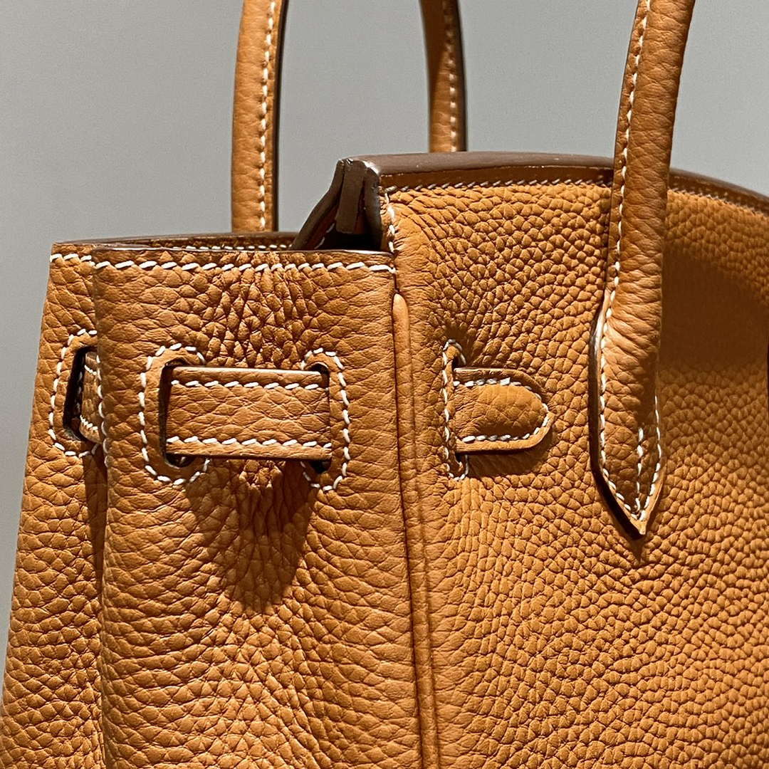 Hermes Mini Birkin Designer Tote Bag Togo Leather 20CM H28409