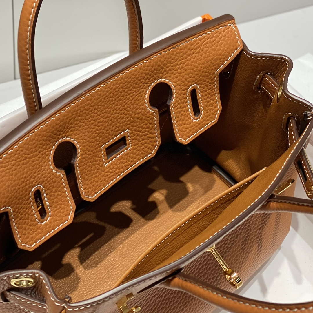 Hermes Mini Birkin Designer Tote Bag Togo Leather 20CM H28409